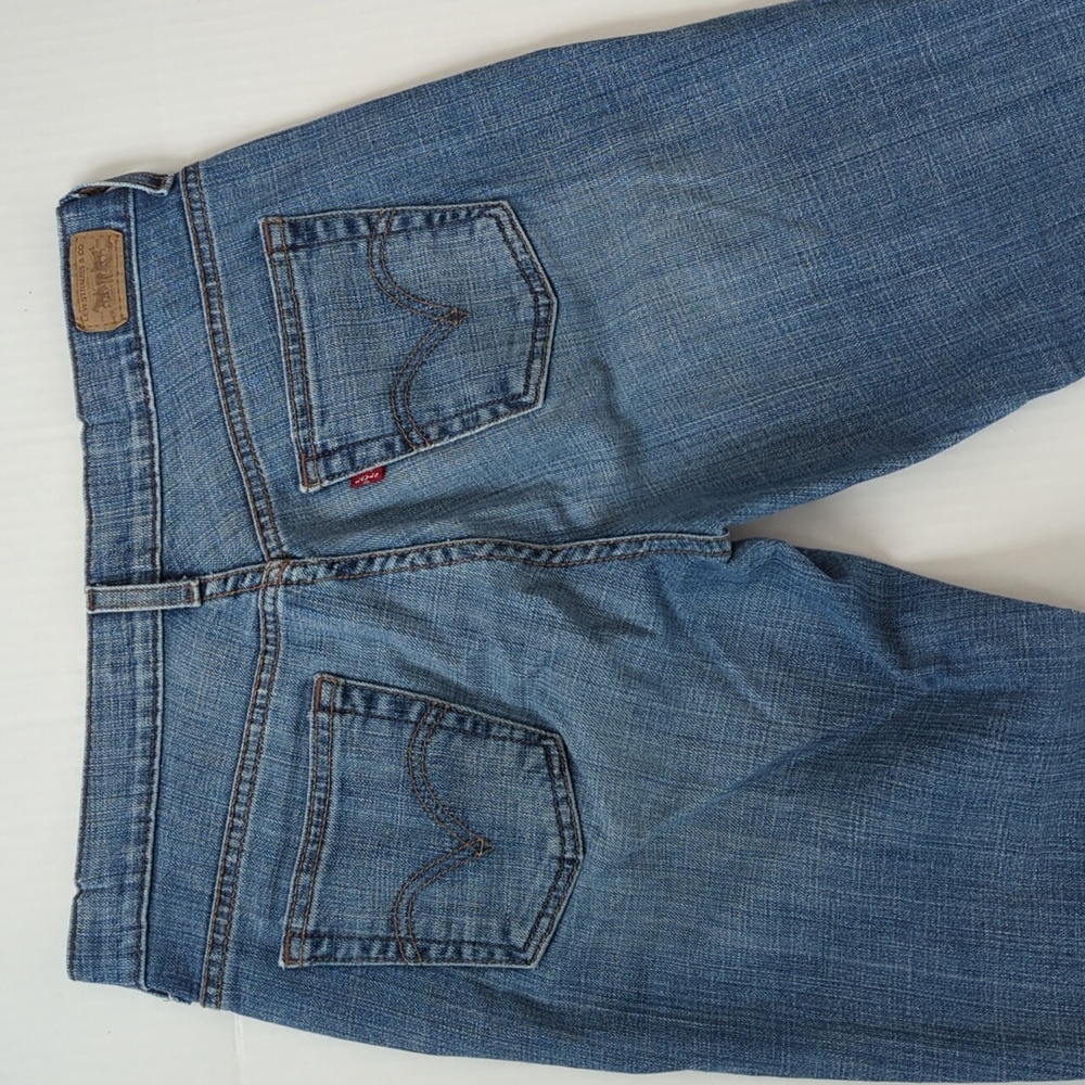 Levi's 515 Boot Cut Jeans 4M Blue Pockets - Picture 10 of 16